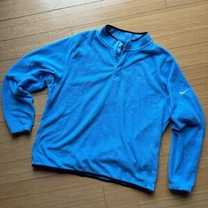 Nike Men's Blue Quarter Zip Sweater